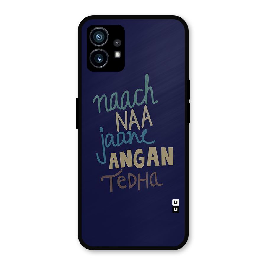 Dance Words Metal Back Case for Nothing Phone 1