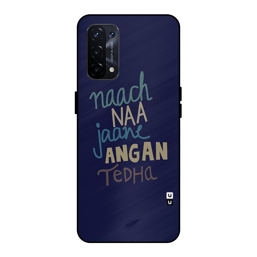 Dance Words Metal Back Case for Oppo A74 5G