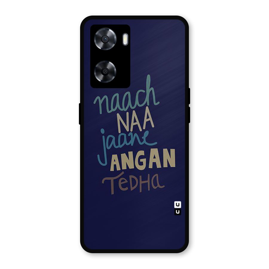 Dance Words Metal Back Case for Oppo A77s