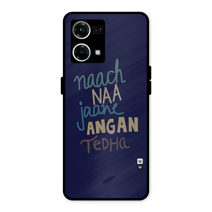 Dance Words Metal Back Case for Oppo F21 Pro 4G