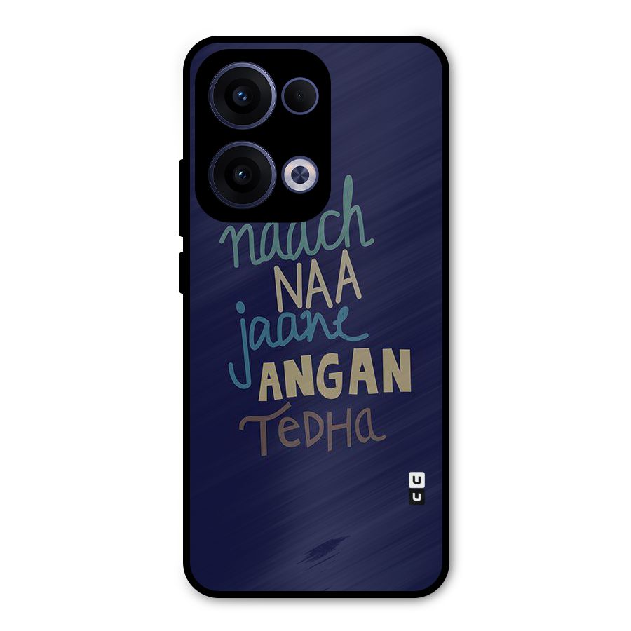Dance Words Metal Back Case for Oppo Reno13