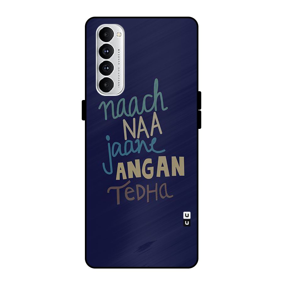 Dance Words Metal Back Case for Oppo Reno4 Pro