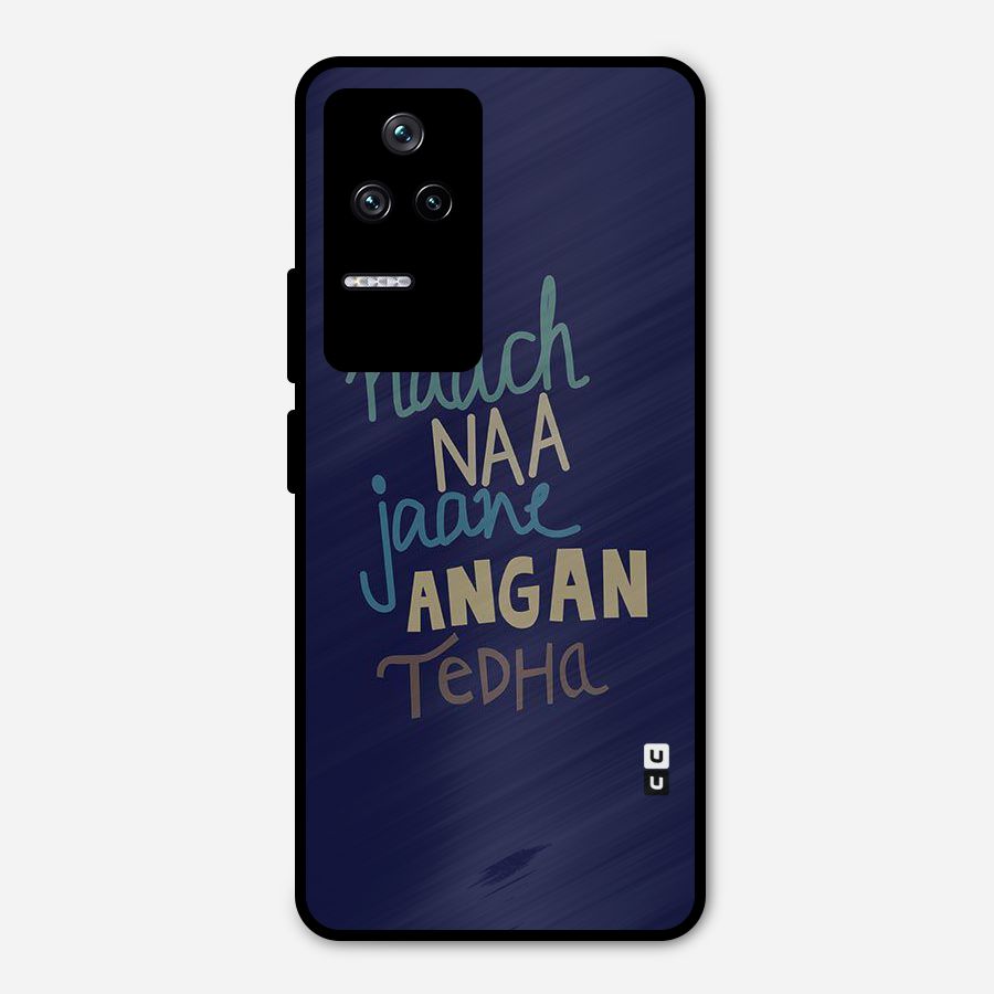 Dance Words Metal Back Case for Poco F4 5G