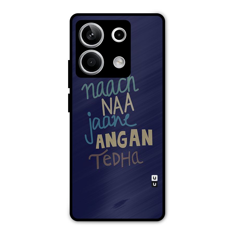 Dance Words Metal Back Case for Redmi Note 13 5G