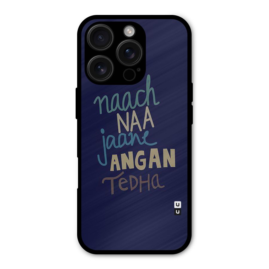 Dance Words Metal Back Case for iPhone 16 Pro