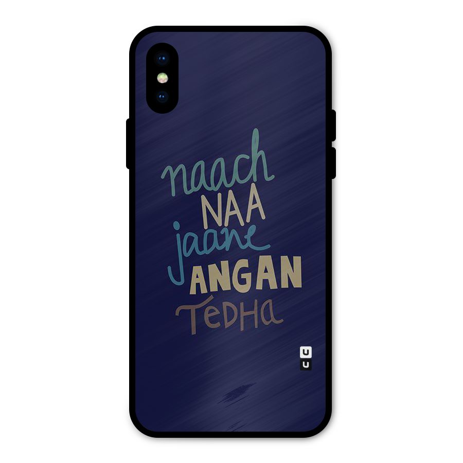Dance Words Metal Back Case for iPhone X