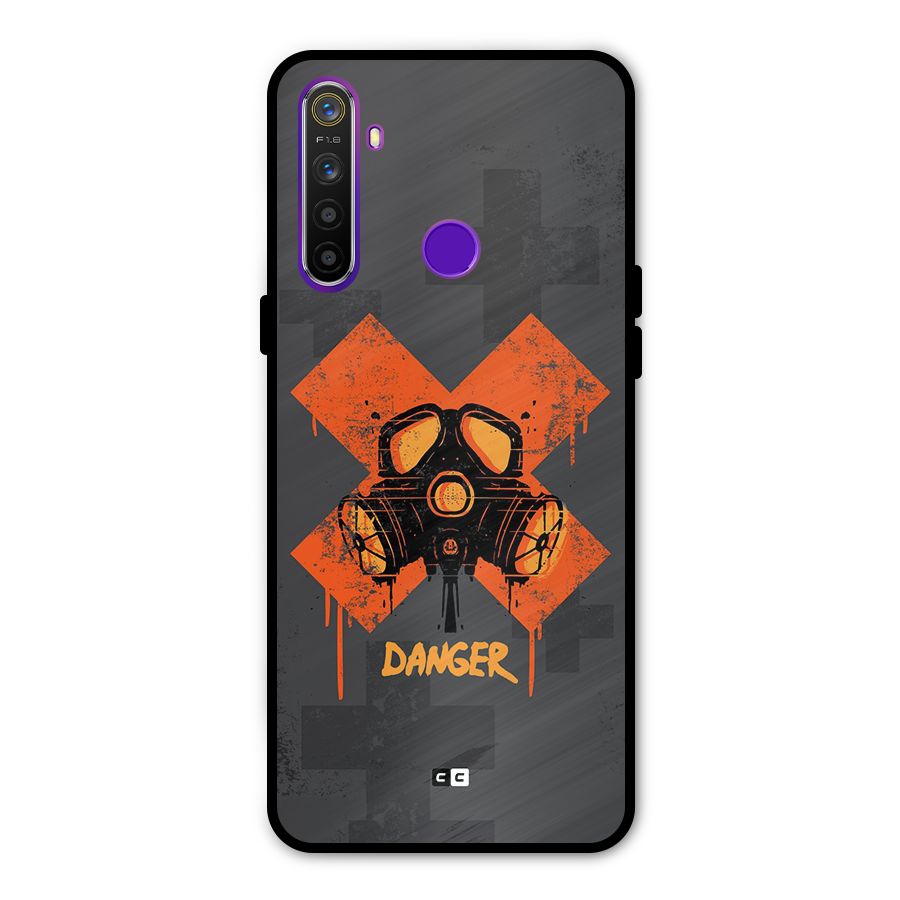 Danger Mask Glass Back Case for Realme 5s