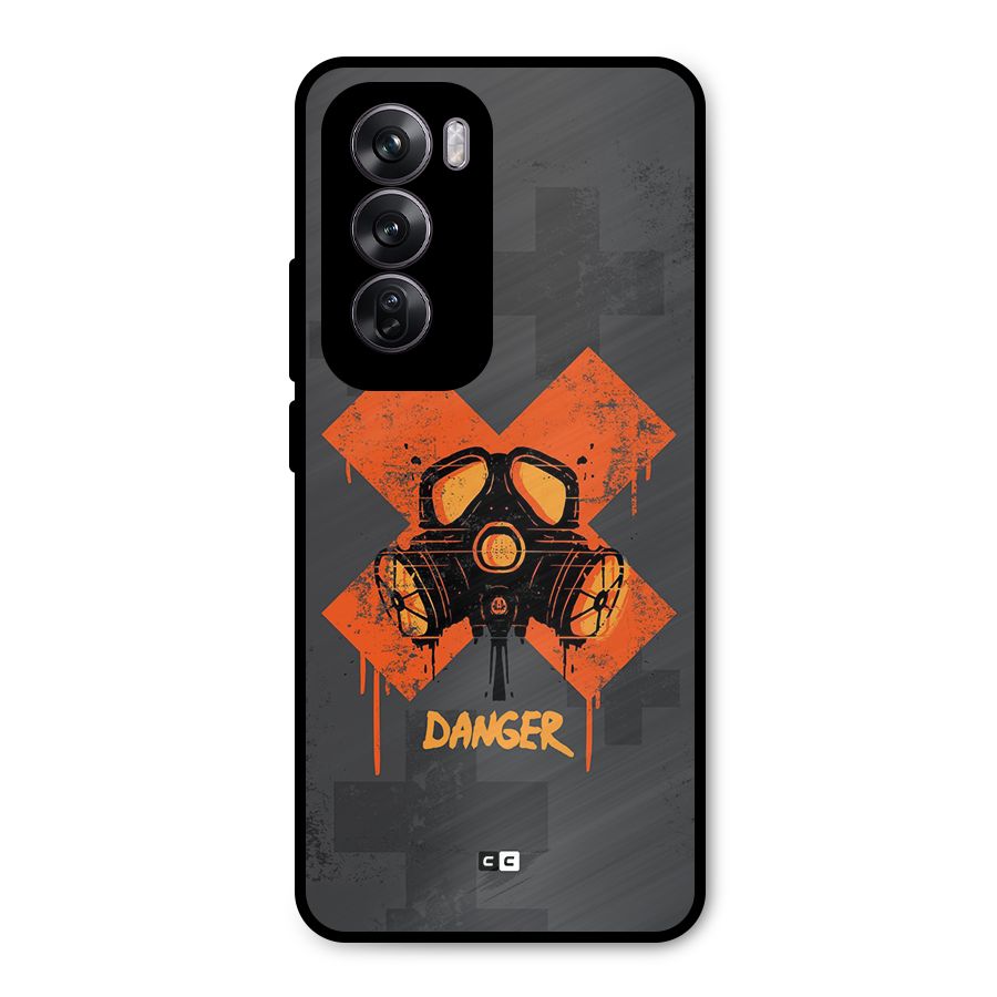 Danger Mask Metal Back Case for Oppo Reno12 Pro