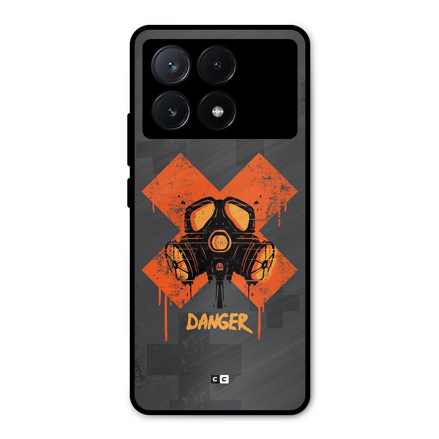 Danger Mask Metal Back Case for Poco X6 Pro