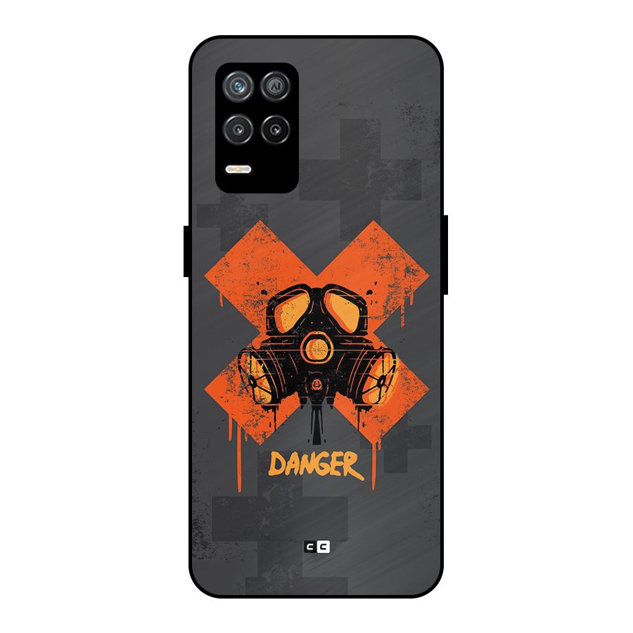 Danger Mask Metal Back Case for Realme 8s 5G