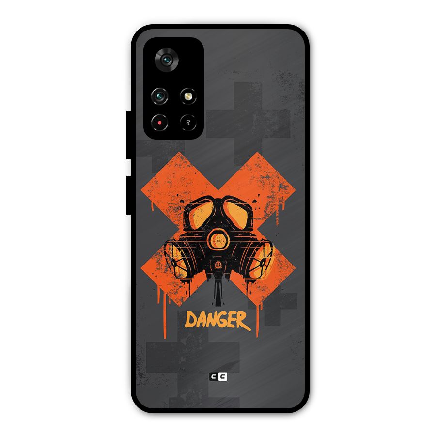 Danger Mask Metal Back Case for Redmi Note 11T 5G