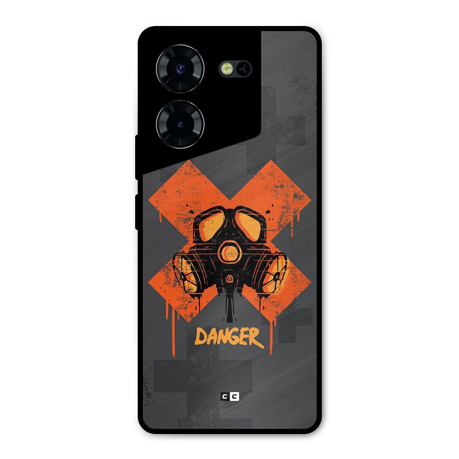 Danger Mask Metal Back Case for Tecno Pova 5 Pro 5G