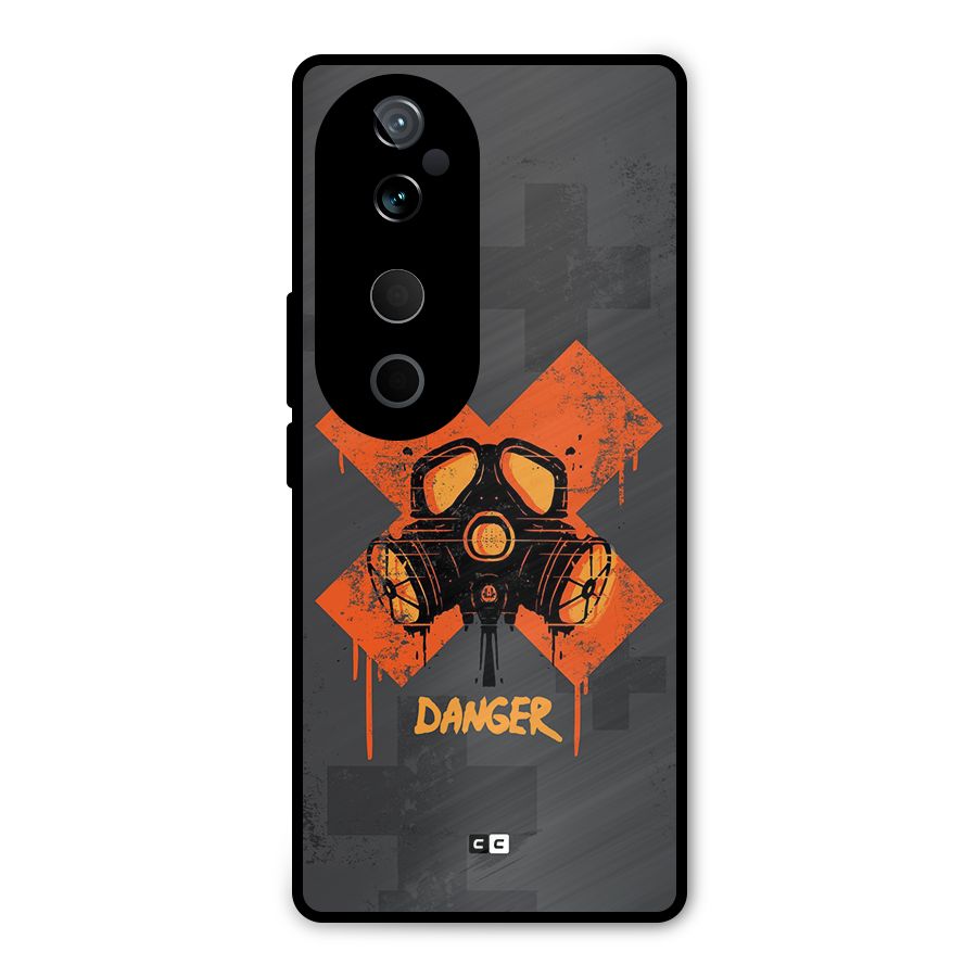 Danger Mask Metal Back Case for Vivo T3 Ultra