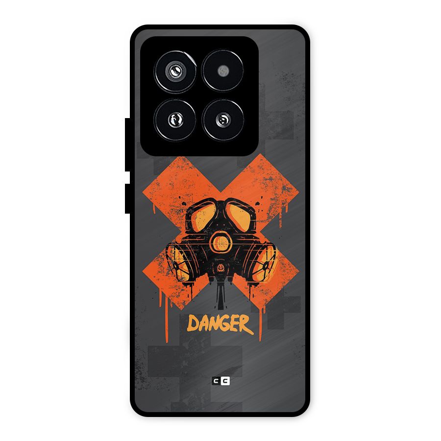 Danger Mask Metal Back Case for Xiaomi 14 Pro