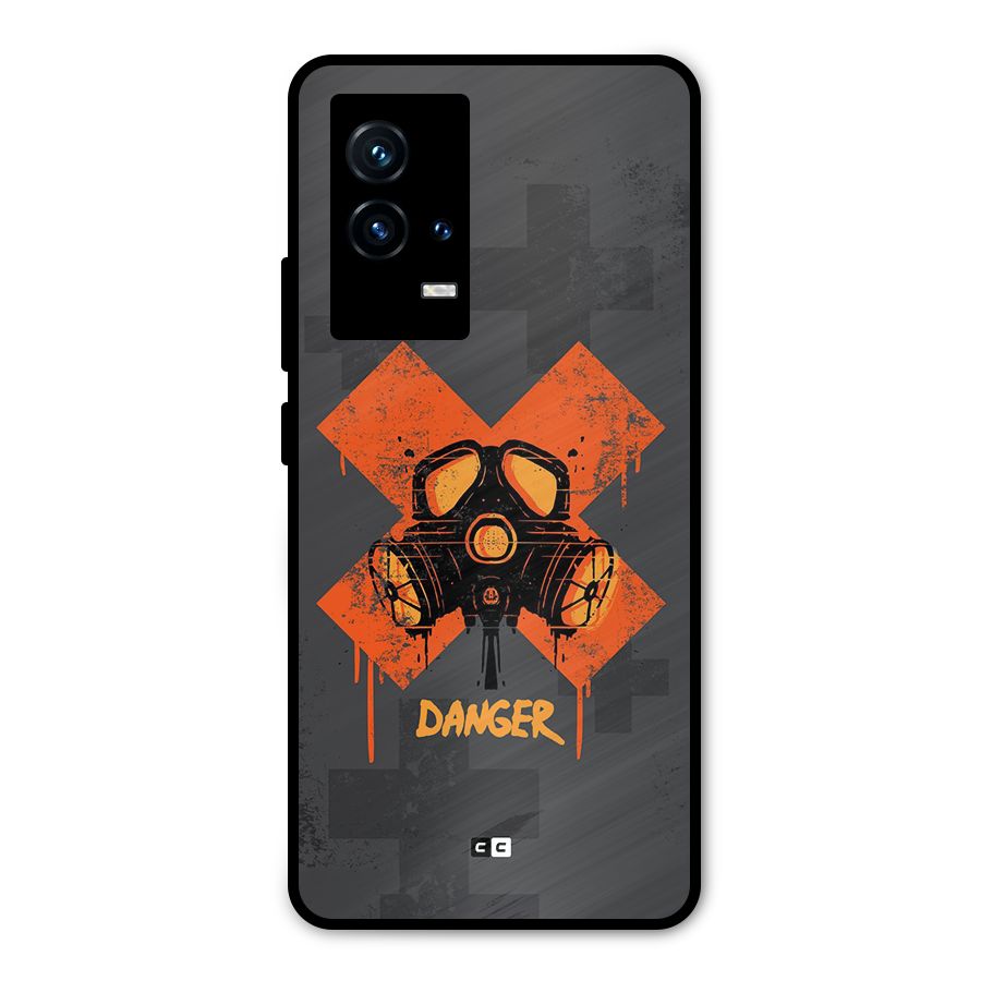 Danger Mask Metal Back Case for iQOO 9 5G