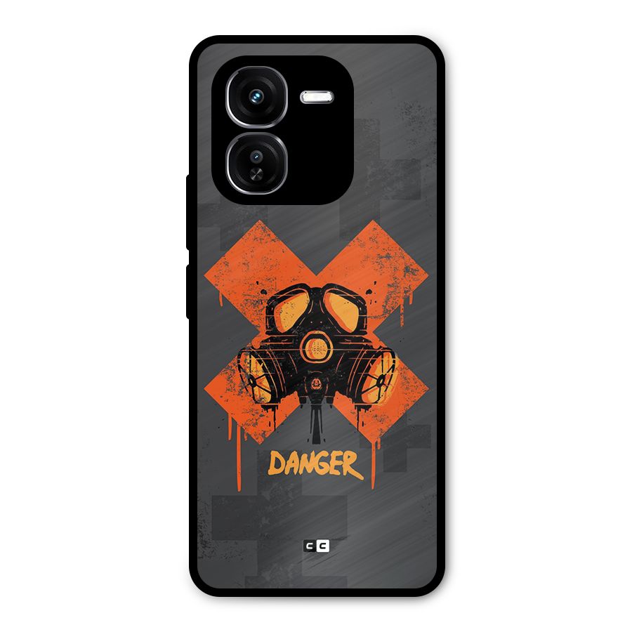 Danger Mask Metal Back Case for iQOO Z9x