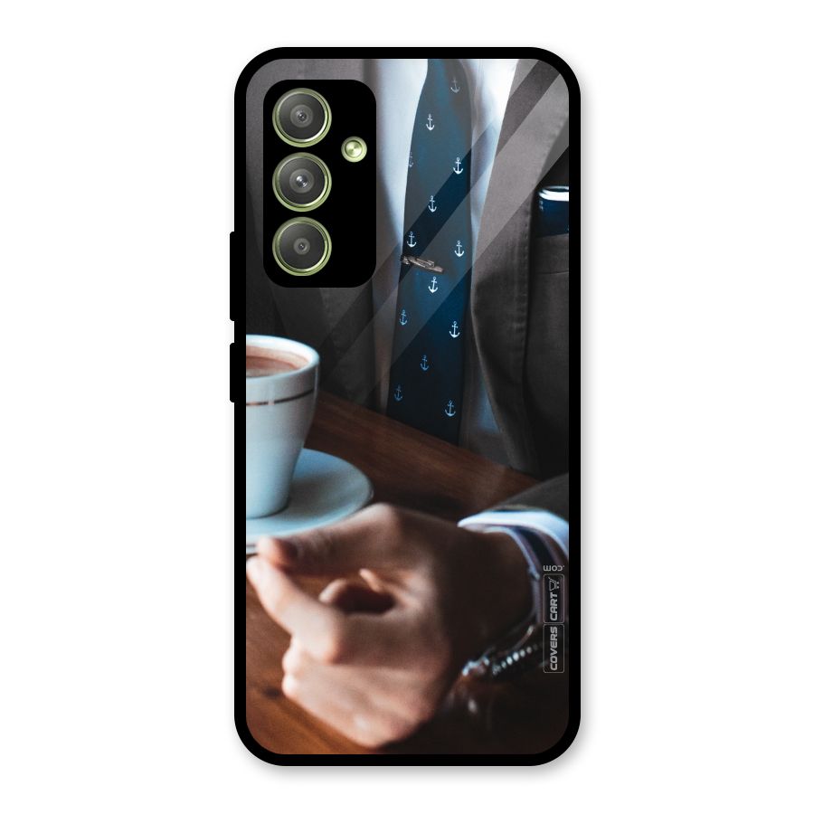 Dapper Suit Glass Back Case for Galaxy A54