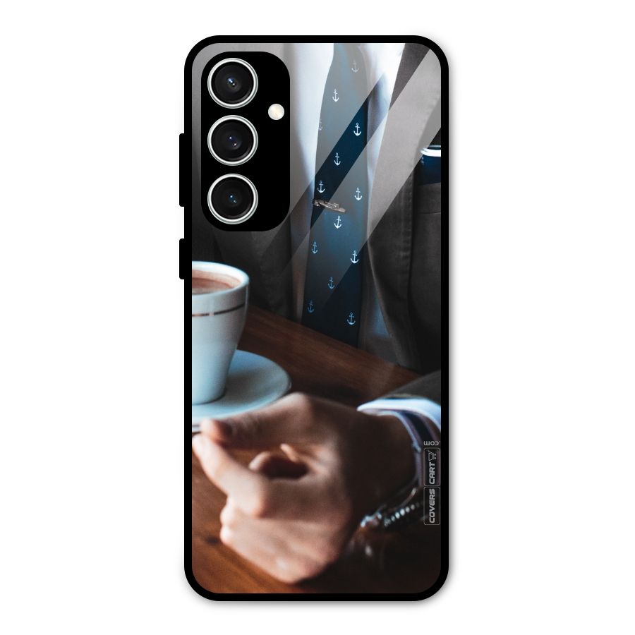 Dapper Suit Glass Back Case for Galaxy S23 FE