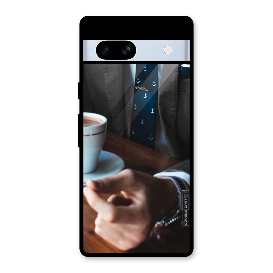 Dapper Suit Glass Back Case for Google Pixel 7a