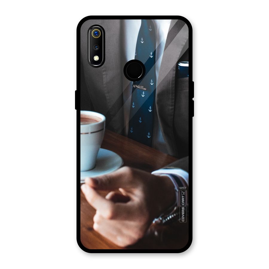 Dapper Suit Glass Back Case for Realme 3