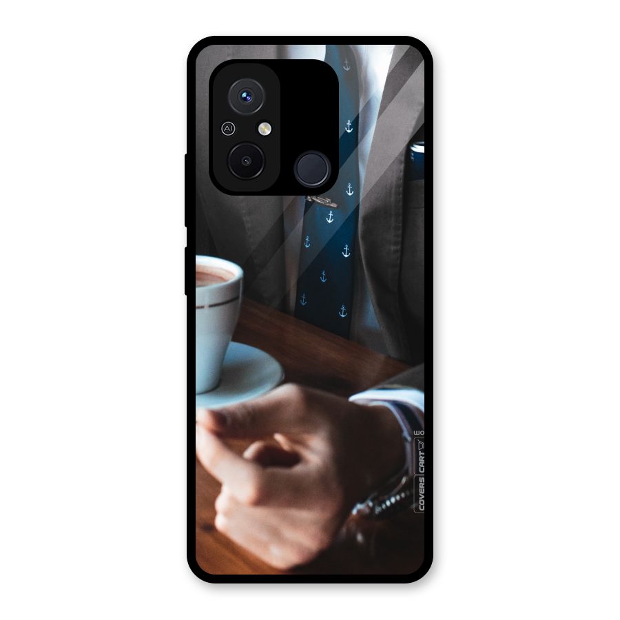 Dapper Suit Glass Back Case for Redmi 12C