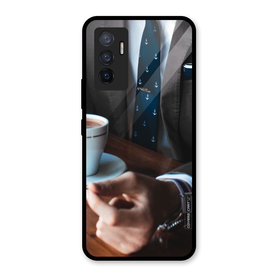 Dapper Suit Glass Back Case for Vivo V23e