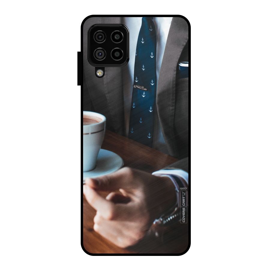 Dapper Suit Metal Back Case for Galaxy A22 4G