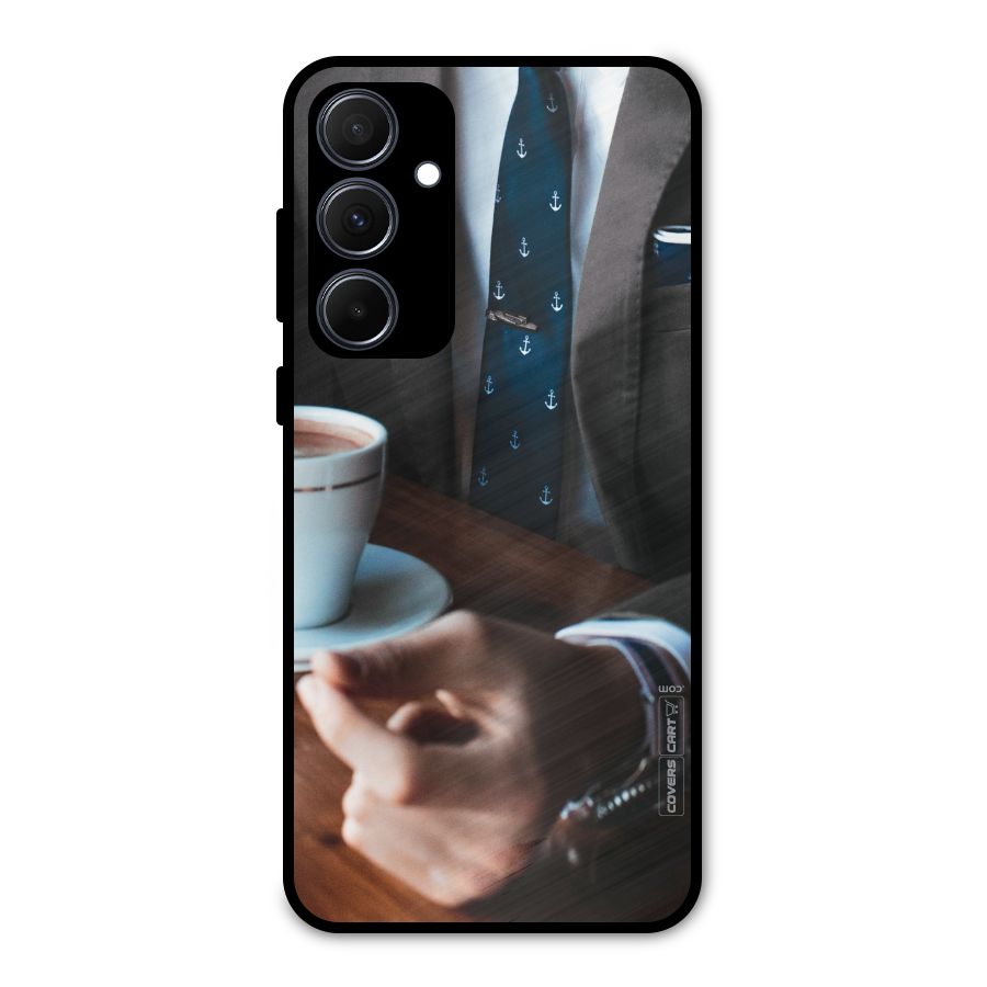Dapper Suit Metal Back Case for Galaxy A35