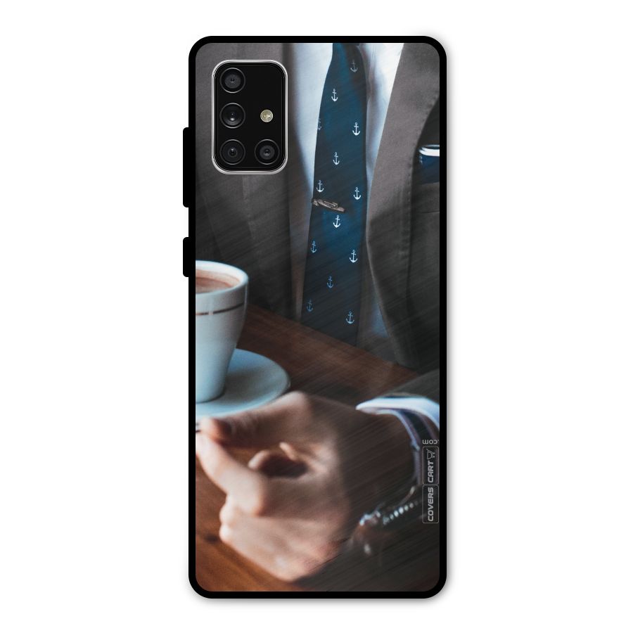 Dapper Suit Metal Back Case for Galaxy A71