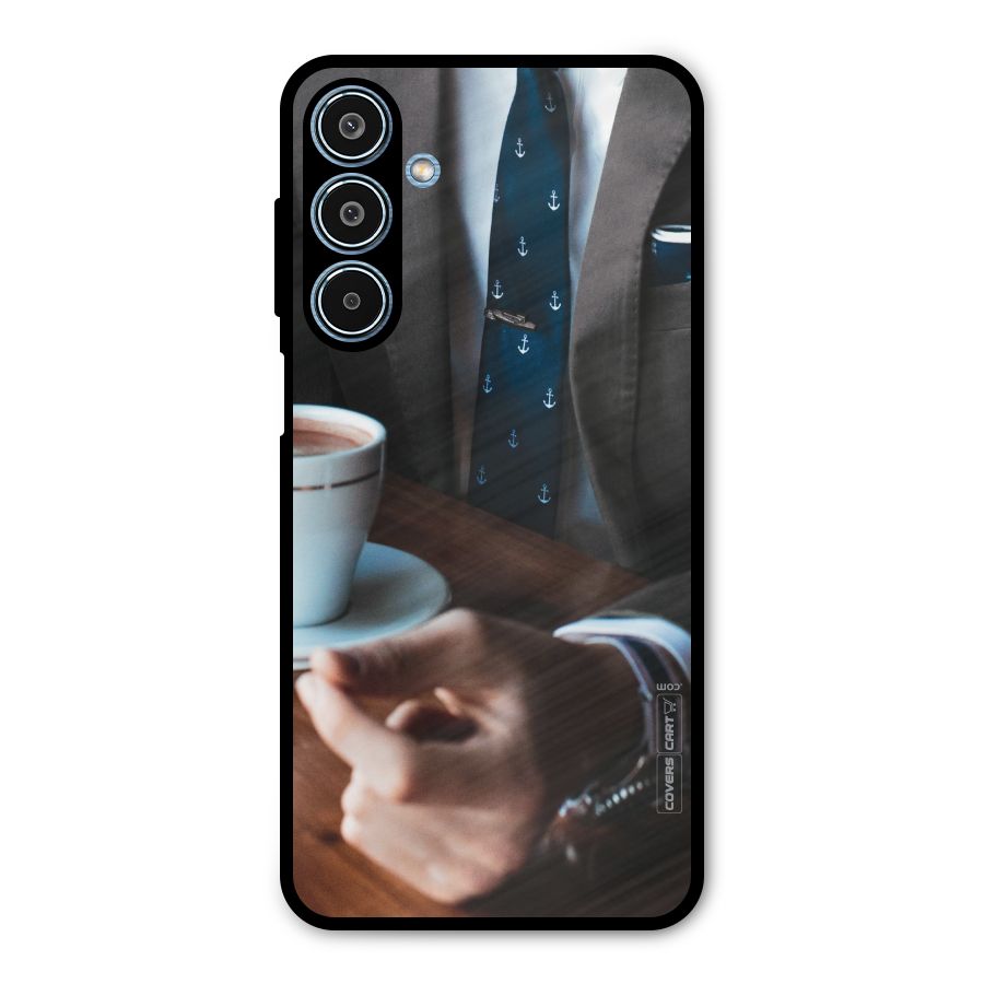 Dapper Suit Metal Back Case for Galaxy M35