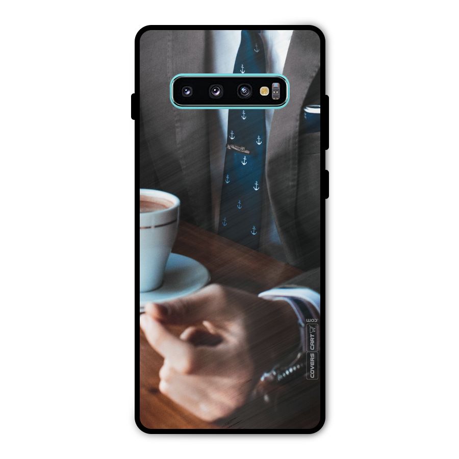 Dapper Suit Metal Back Case for Galaxy S10 Plus