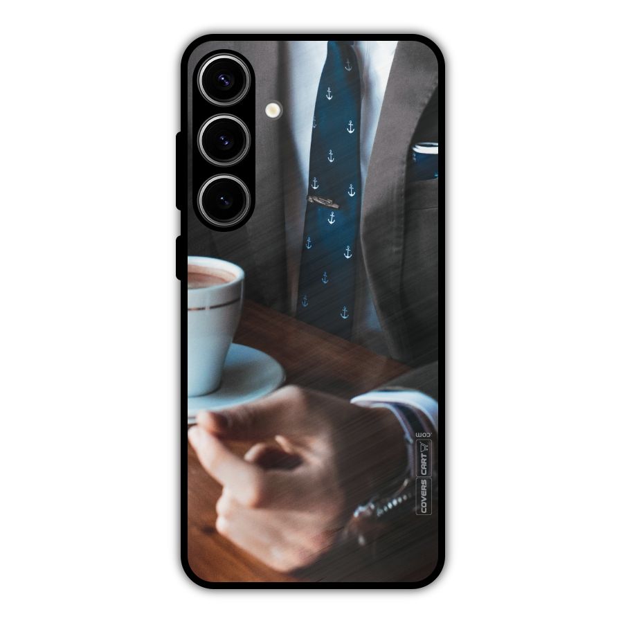 Dapper Suit Metal Back Case for Galaxy S24 Plus