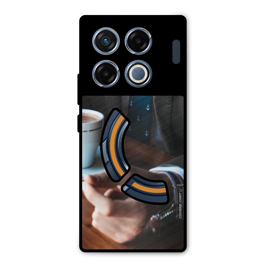 Dapper Suit Metal Back Case for Infinix GT 20 Pro