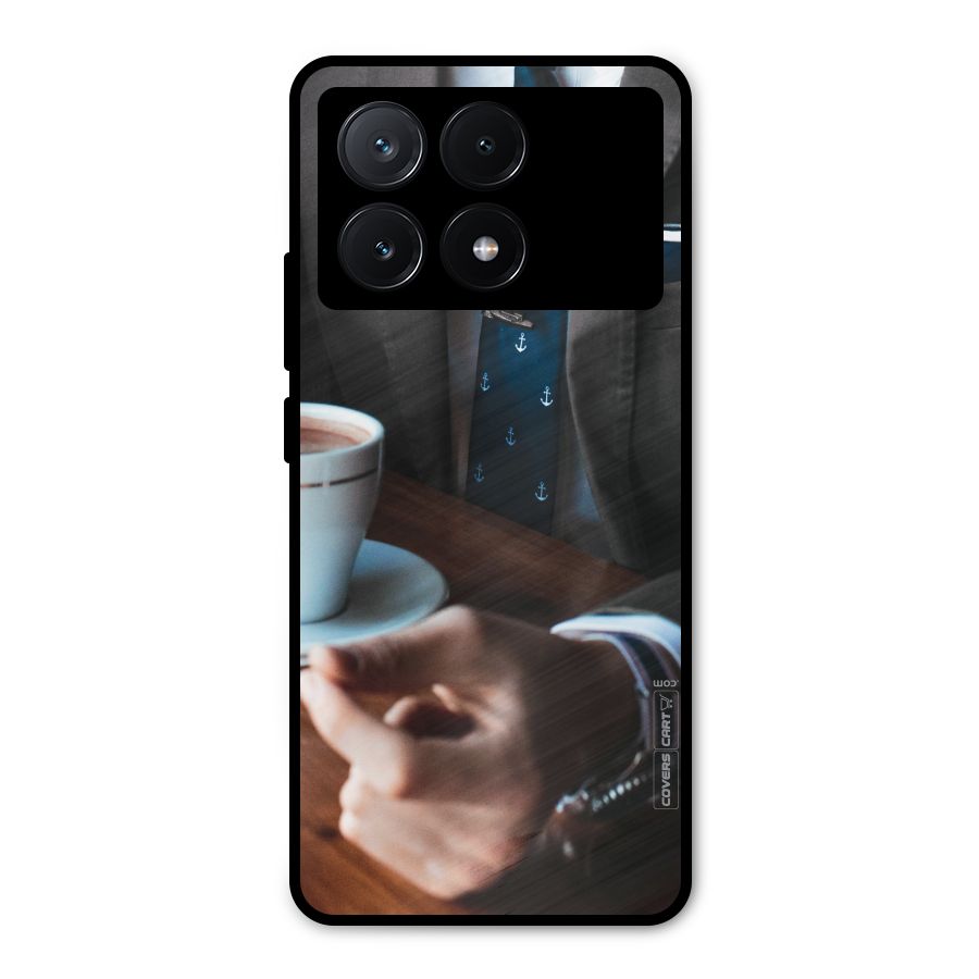 Dapper Suit Metal Back Case for Poco X6 Pro