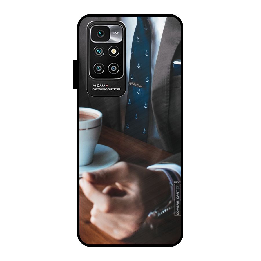 Dapper Suit Metal Back Case for Redmi 10 Prime