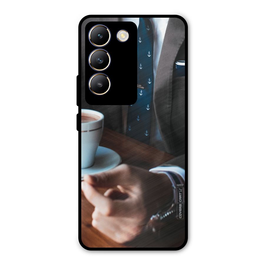 Dapper Suit Metal Back Case for Vivo T3 5G