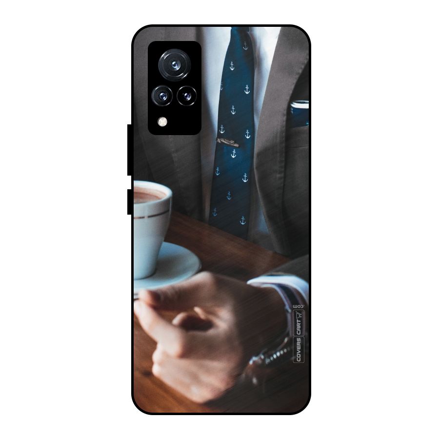Dapper Suit Metal Back Case for Vivo V21 5G