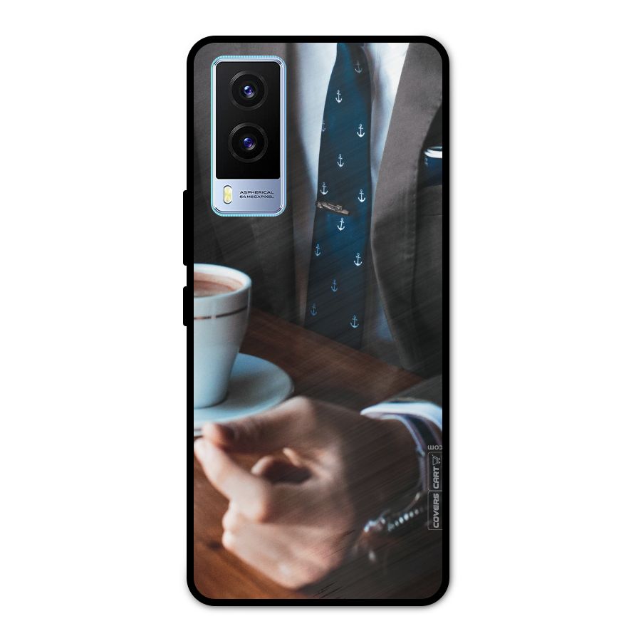 Dapper Suit Metal Back Case for Vivo V21e 5G