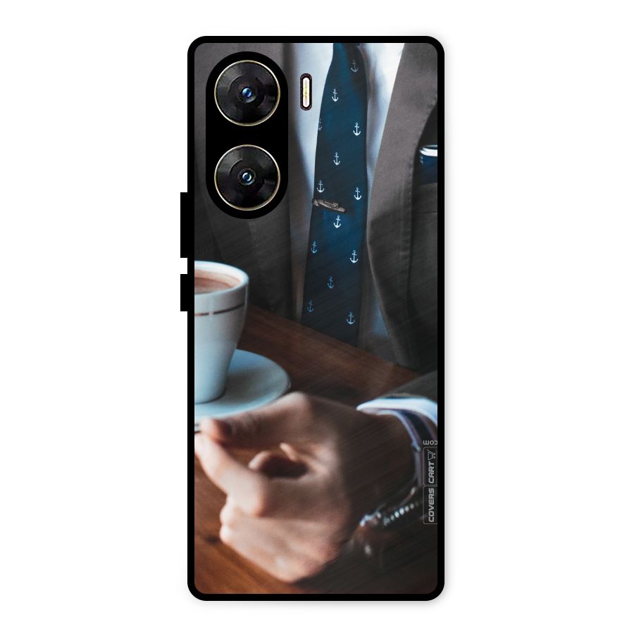 Dapper Suit Metal Back Case for Vivo V29e