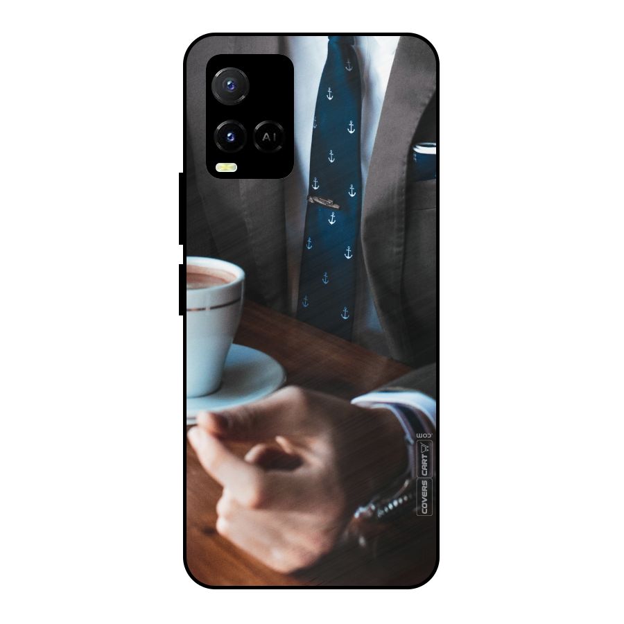 Dapper Suit Metal Back Case for Vivo Y21T