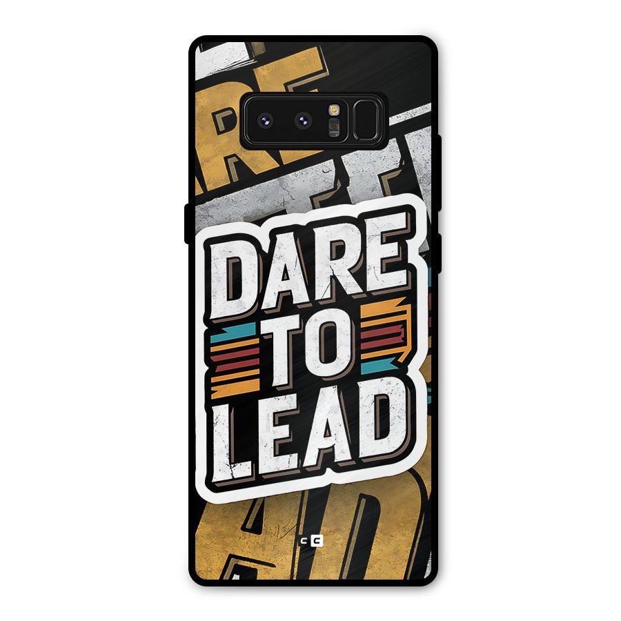 Dare To Lead Metal Back Case for Galaxy Note 8