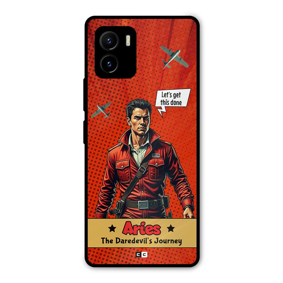 Daredevil Aries Metal Back Case for Vivo Y15s