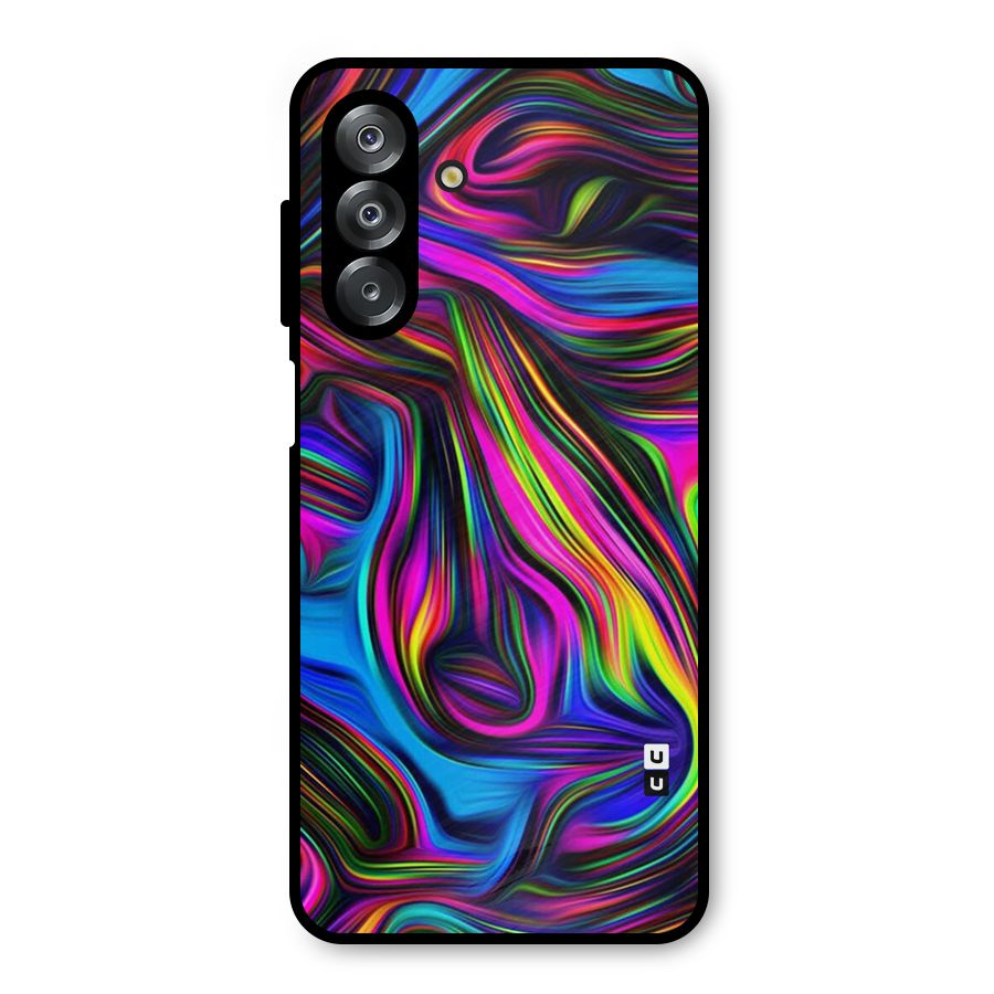 Dark Colorful Oil Abstract Metal Back Case for Galaxy A26