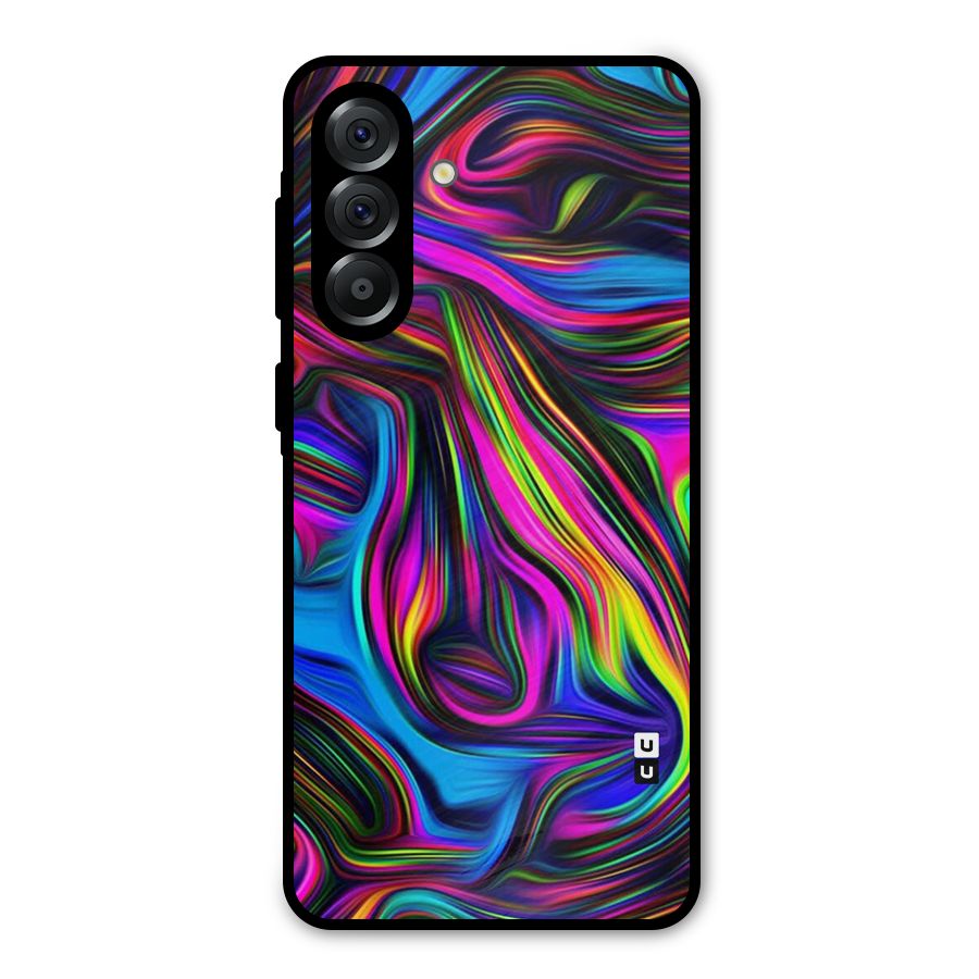Dark Colorful Oil Abstract Metal Back Case for Galaxy A56