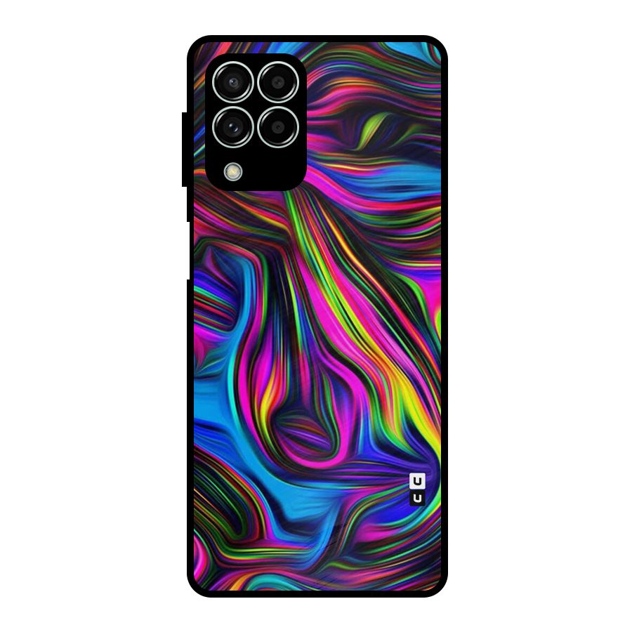 Dark Colorful Oil Abstract Metal Back Case for Galaxy M33
