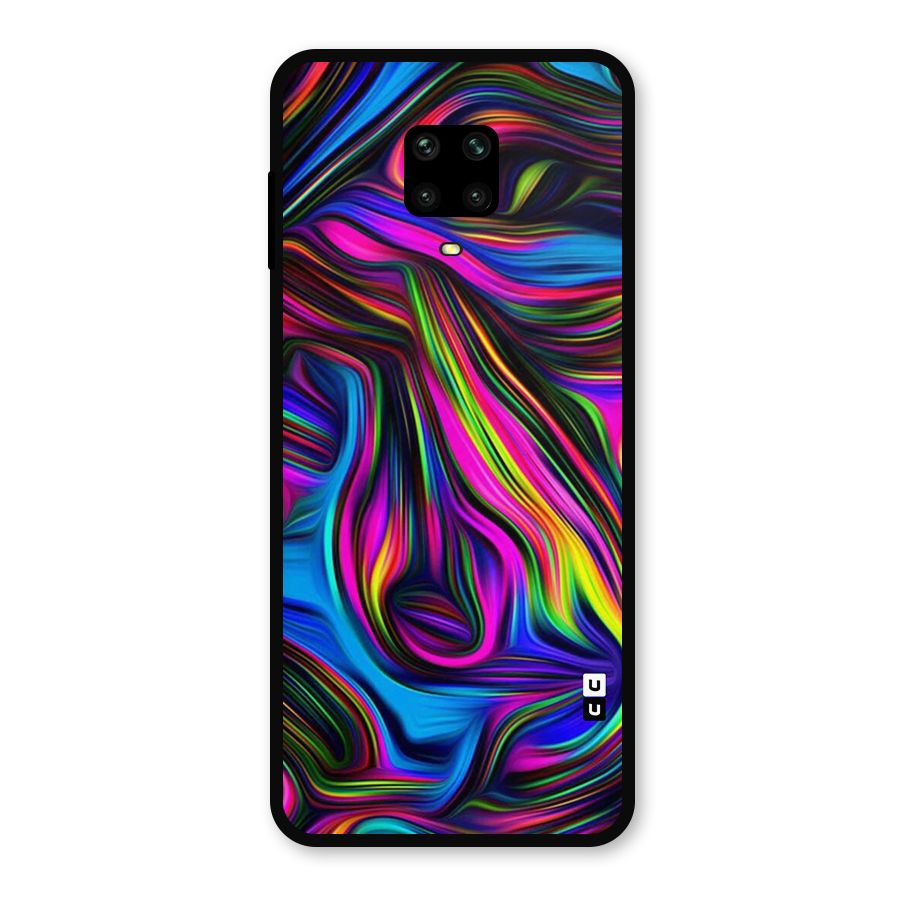 Dark Colorful Oil Abstract Metal Back Case for Poco M2