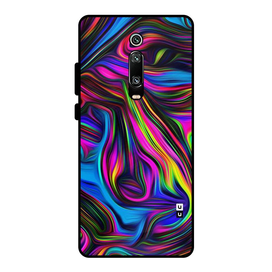 Dark Colorful Oil Abstract Metal Back Case for Redmi K20