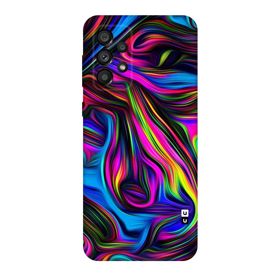 Dark Colorful Oil Abstract Original Polycarbonate Back Case for Galaxy A73 5G