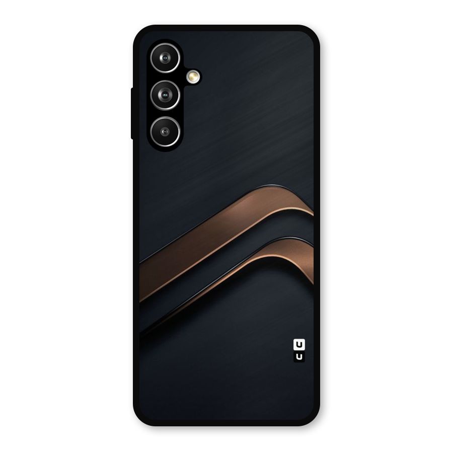 Dark Gold Stripes Metal Back Case for Galaxy F54