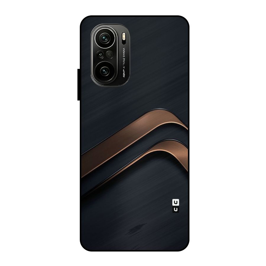 Dark Gold Stripes Metal Back Case for Mi 11x